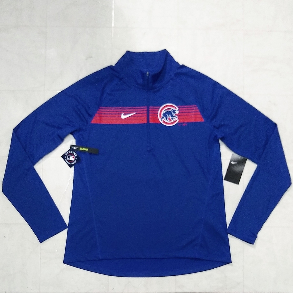 Nike Chicago Cubs Women's L Half-Zip Pullover